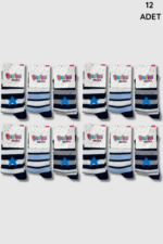 Berka Erkek Çocuk Yıkamalı Çorap 12li Paket - Görsel 2