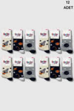 Berka Erkek Çocuk Yıkamalı Çorap 12li Paket - Görsel 4