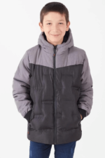 Çift Renkli Erkek Çocuk Mont - Görsel 2