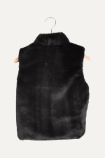 Fermuarlı Dik Yaka Yumuşak Peluşlu Kız Çocuk Yelek - Görsel 2