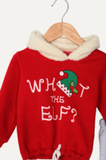 What the Elf? Yazılı Noel Bebek İkili Takım - Görsel 4