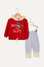 What the Elf? Yazılı Noel Bebek İkili Takım