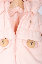 Cep Ayıcık Oyuncaklı Kız Bebek Mont - Görsel 2
