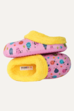 İçi Pelüşlü Kelebek Desenli Kız Çocuk Kışlık Ev Terliği - Görsel 4