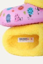 İçi Pelüşlü Kelebek Desenli Kız Çocuk Kışlık Ev Terliği - Görsel 3