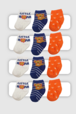 Berka Bebe 3 lü Erkek Çorap 12'li Paket Karışık Renk - Görsel 2