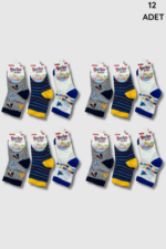 Berka Bebe Çorap 12'li Paket Karışık Renk