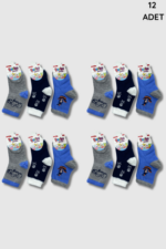 Berka Bebe Çorap 12'li Paket Karışık Renk - Görsel 2