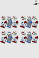 Berka Bebe Çorap 12'li Paket Karışık Renk - Görsel 3