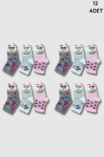 Berka Kız Bebe Çorap 12li Paket