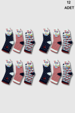 Berka Kız Bebe Çorap 12li Paket - Görsel 4