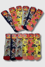 Erkek Çocuk Karakter Çorap 12li Paket - Görsel 6