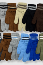 Erkek Garson Çizgili Eldiven 12'li - Görsel 2