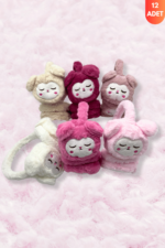 İşnar Çocuk Pelüş Kulaklık 12li Paket Açık Renk - Görsel 3