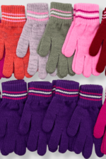 Kız Garson Çizgili Eldiven 12'li - Görsel 2