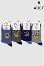 New Pablo Çocuk Soket Çorap 6'lı Paket