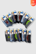 Pınar Erkek Çocuk Havlu Çorap 12li