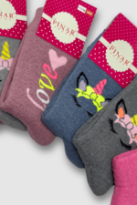 Pınar Kız Çocuk Havlu Çorap 12li - Görsel 2