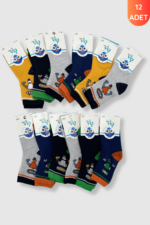 Vip Erkek Bebe Havlu Çorap 12li