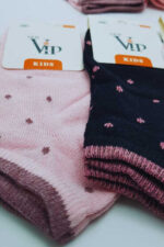 Vip Kız Çocuk Patik 12li Paket Karışık Renk - Görsel 8