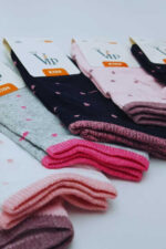 Vip Kız Çocuk Patik 12li Paket Karışık Renk - Görsel 9