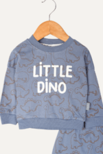 Little Dino Baskılı Erkek Bebek İkili Takım - Görsel 3