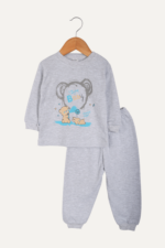 Baby Ayıcık Desenli Rahat Erkek Bebek Pijama Takımı