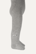 Kalpli Taşlı ve Fiyonklu Kız Çocuk Külotlu Çorap