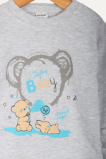 Baby Ayıcık Desenli Rahat Erkek Bebek Pijama Takımı - Görsel 4
