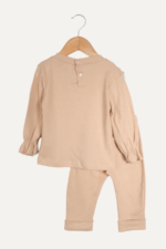 Yaka Dantelli Kol Lastikli Kız Bebek İkili Takımı - Görsel 7