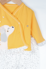 Kız Bebek 5'li Yenidoğan Hastane Çıkışı Seti - Sevimli Köpek Desenli - Görsel 5