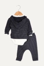 Tavşan Nakışlı 3'lü Uni Bebek Takımı - Görsel 8