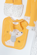 Kız Bebek 5'li Yenidoğan Hastane Çıkışı Seti - Sevimli Köpek Desenli - Görsel 7