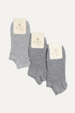 Düz Renk Uni Çocuk 3'lü Çorap Seti