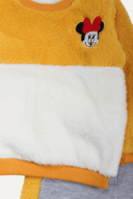 Peluş Detaylı Kız Bebek İkili Takım Sarı - Görsel 2