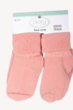 Kız Bebek 2'li Çorap Seti Pembe 6-12 Ay - Görsel 2
