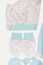 Kız Bebek 5'li Yenidoğan Hastane Çıkışı Seti - Sevimli Köpek Desenli - Görsel 2