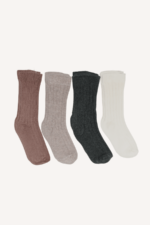 Uzun Çizgili Uni Bebek 4'lü Çorap Seti 12-24 Ay