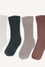 Uzun Çizgili Uni Bebek 4'lü Çorap Seti 12-24 Ay - Görsel 2