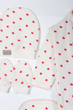 Minik Kalpler Desenli Kız Bebek 5'li Yenidoğan Hastane Çıkışı Seti - Görsel 4