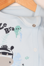 Zebra Desenli Erkek Bebek İkili Pijama Takımı - Görsel 4