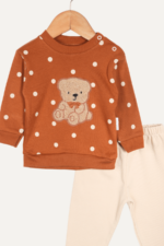 Benekli Ayıcık Nakışlı Erkek Çocuk İkili Takım - Görsel 2