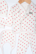 Minik Kalpler Desenli Kız Bebek 5'li Yenidoğan Hastane Çıkışı Seti - Görsel 7