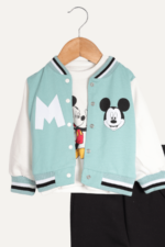 Baskılı Kolej Ceketli Erkek Bebek Üçlü Takım - Görsel 2