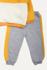 Peluş Detaylı Kız Bebek İkili Takım Sarı - Görsel 3