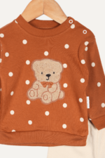 Benekli Ayıcık Nakışlı Erkek Çocuk İkili Takım - Görsel 5