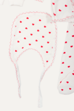 Minik Kalpler Desenli Kız Bebek 5'li Yenidoğan Hastane Çıkışı Seti - Görsel 9