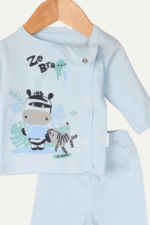 Zebra Desenli Erkek Bebek İkili Pijama Takımı - Görsel 3