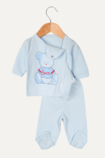 Ayıcık Desenli Erkek Bebek İkili Pijama Takımı - Görsel 4