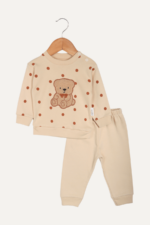 Benekli Ayıcık Nakışlı Erkek Çocuk İkili Takım - Görsel 6